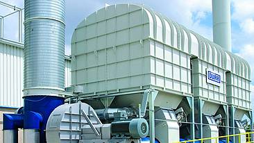 Installierte Ecopure®RTO-Abluftreinigungsanlage