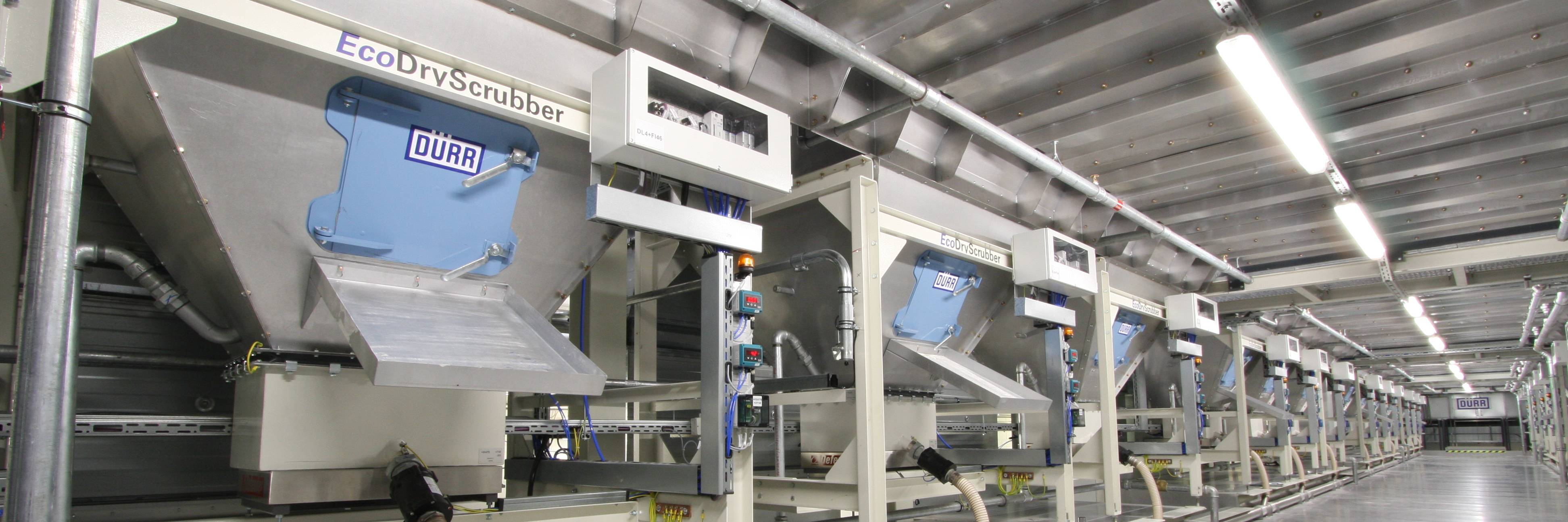 Dürr使用生态干燥洗涤器进行过喷雾分离